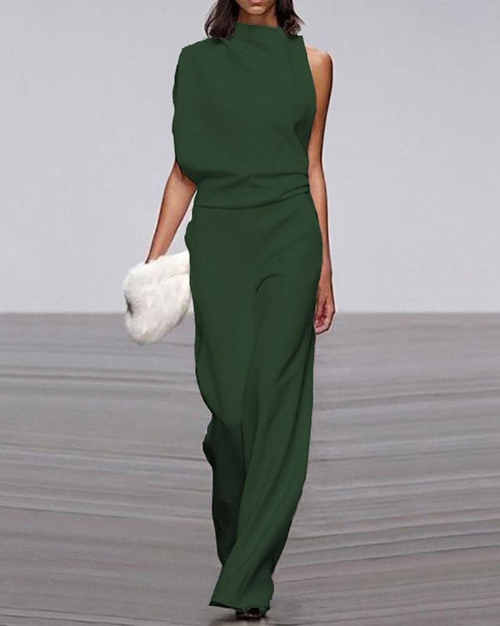 Inés | Conjunto Pantalón Palazzo Blanco Mujer