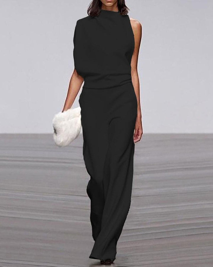 Inés | Conjunto Pantalón Palazzo Blanco Mujer