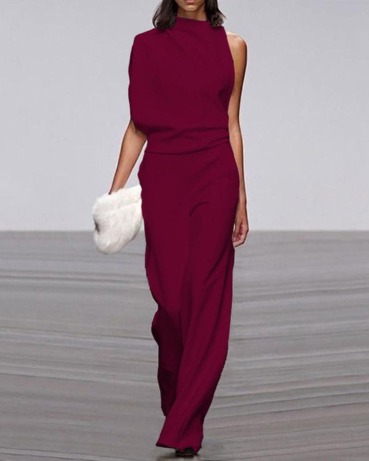 Inés | Conjunto Pantalón Palazzo Blanco Mujer