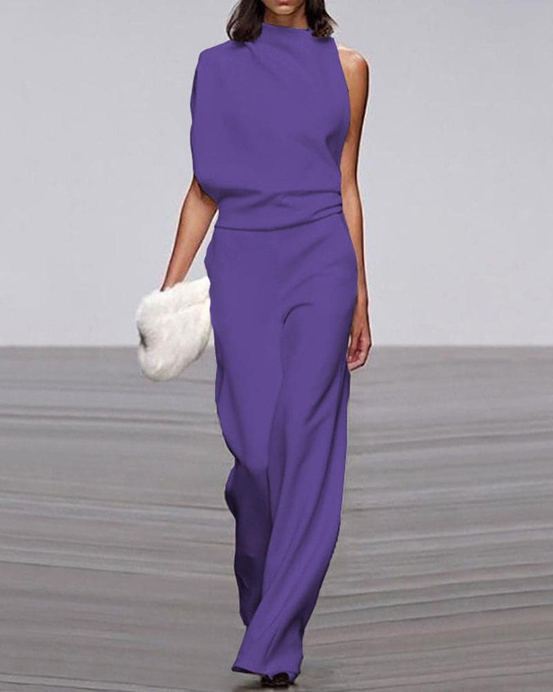 Inés | Conjunto Pantalón Palazzo Blanco Mujer