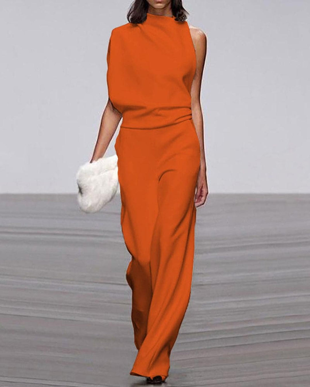 Inés | Conjunto Pantalón Palazzo Blanco Mujer