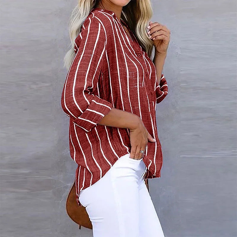 Irene | Blusa Mujer Rayas Manga Larga