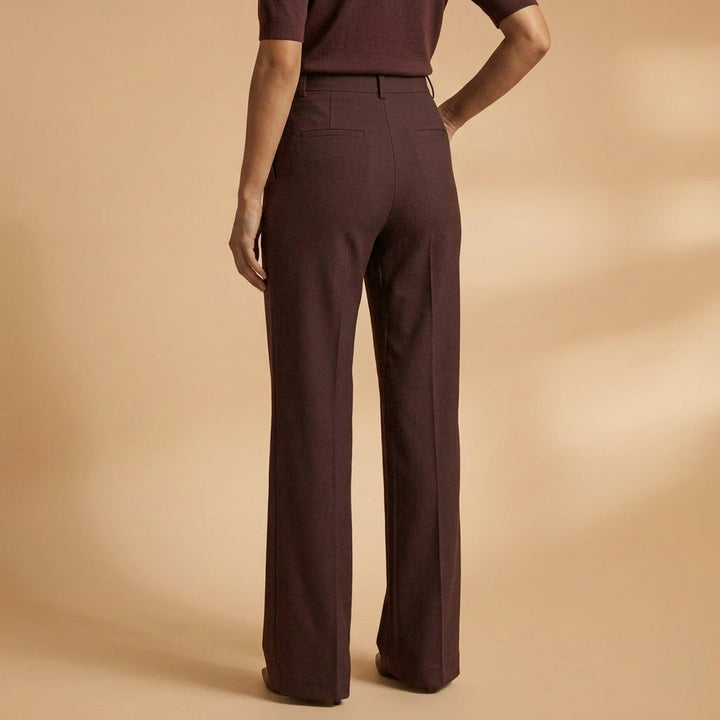 Irene | Pantalones Mujer Tiro Alto Pierna Ancha