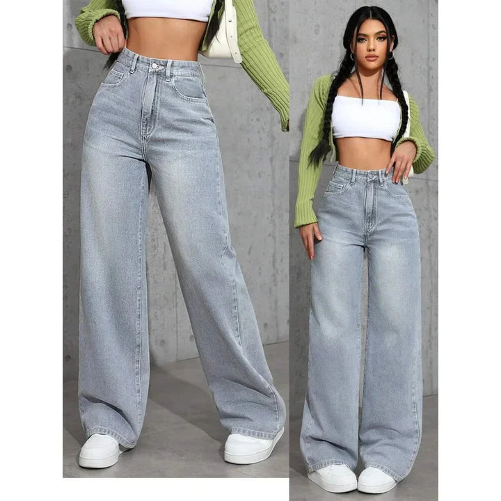 Irene | Vaqueros Mujer Tiro Alto Wide Leg