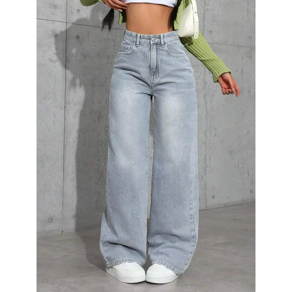 Irene | Vaqueros Mujer Tiro Alto Wide Leg