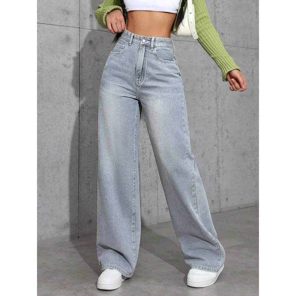 Irene | Vaqueros Mujer Tiro Alto Wide Leg