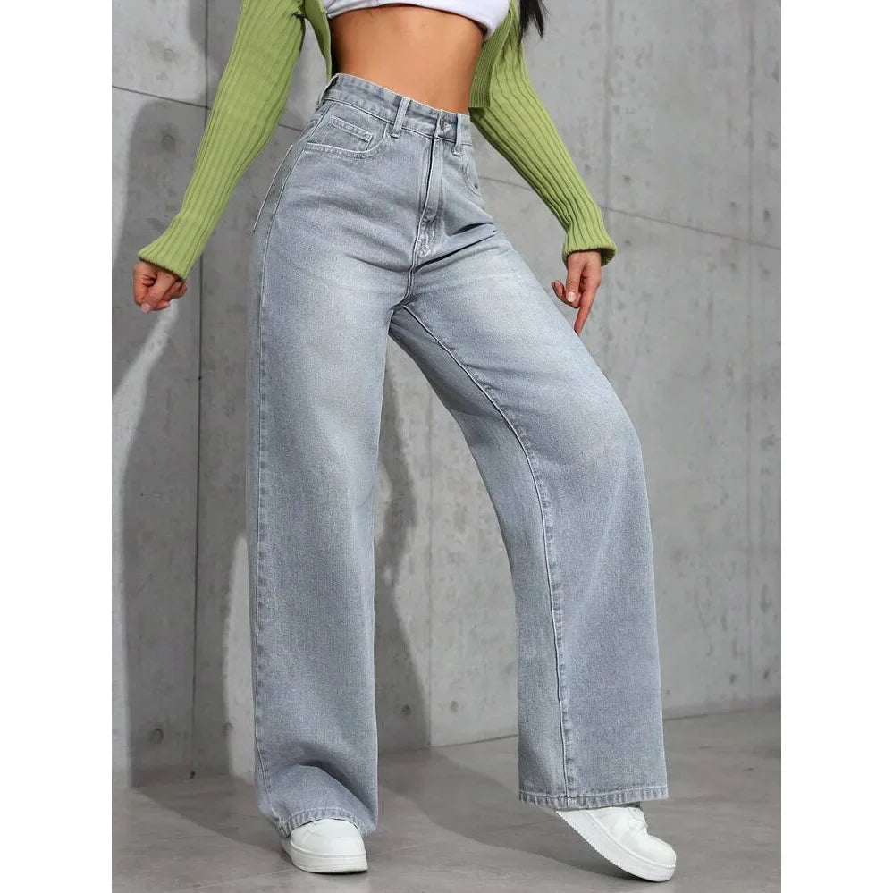 Irene | Vaqueros Mujer Tiro Alto Wide Leg