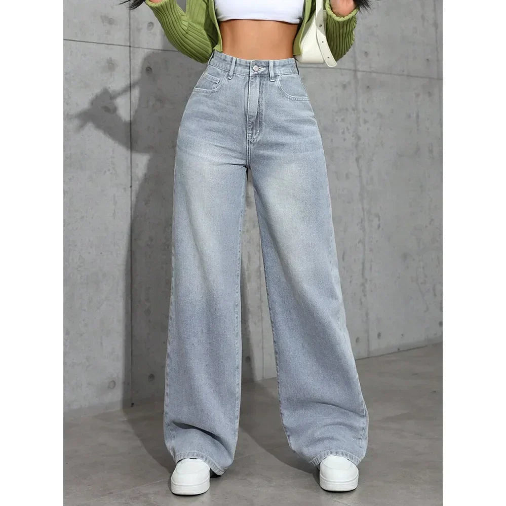 Irene | Vaqueros Mujer Tiro Alto Wide Leg
