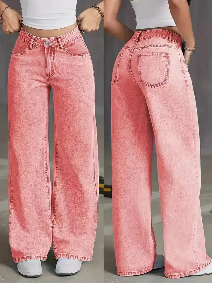 Irene | Vaqueros Mujer Tiro Alto Wide Leg