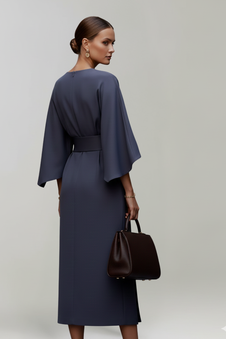 Irene | Vestido Midi Manga Kimono Mujer