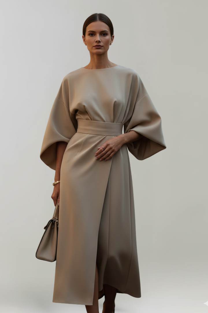 Irene | Vestido Midi Manga Kimono Mujer