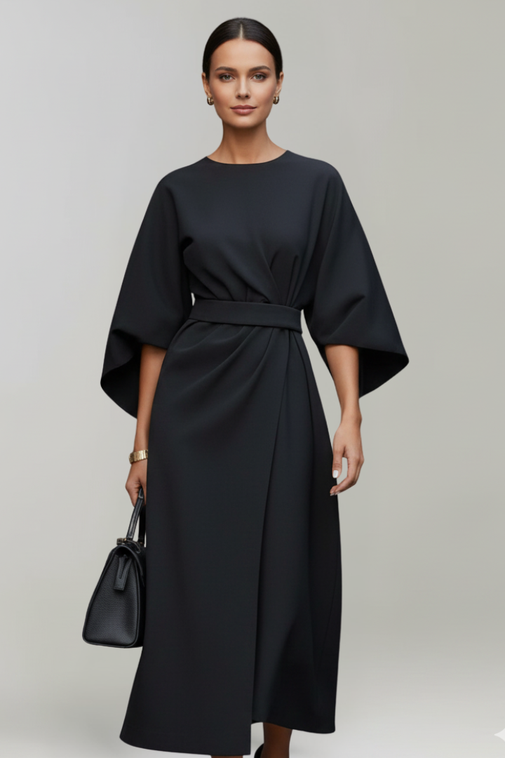 Irene | Vestido Midi Manga Kimono Mujer