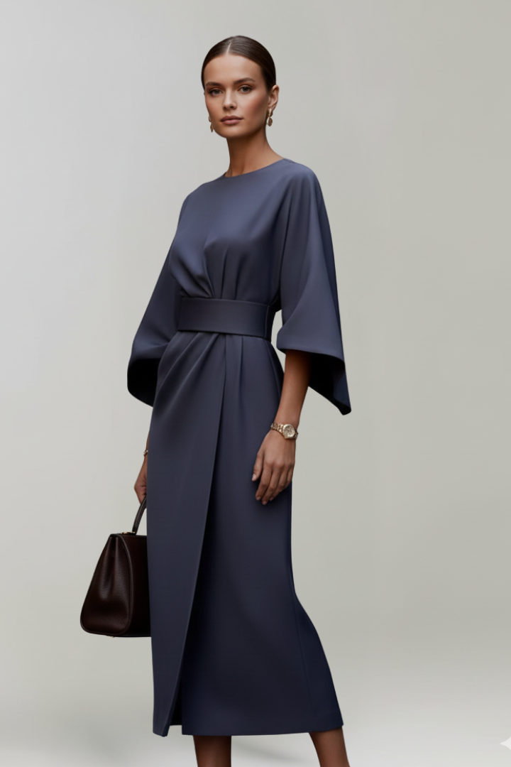 Irene | Vestido Midi Manga Kimono Mujer