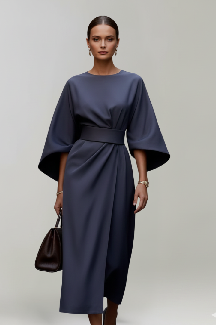 Irene | Vestido Midi Manga Kimono Mujer