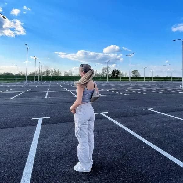 Isabella | Pantalón Cargo Mujer Pierna Ancha Plisado