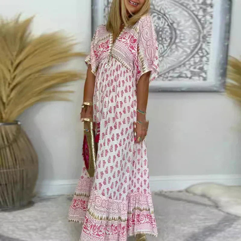 Isabella | Vestido Midi Mujer Estampado Floral Boho