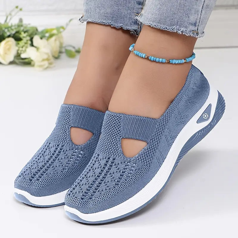 Isabella | Zapatillas Slip-On Mujer Punto Calado