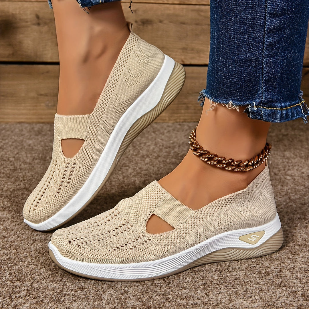 Isabella | Zapatillas Slip-On Mujer Punto Calado