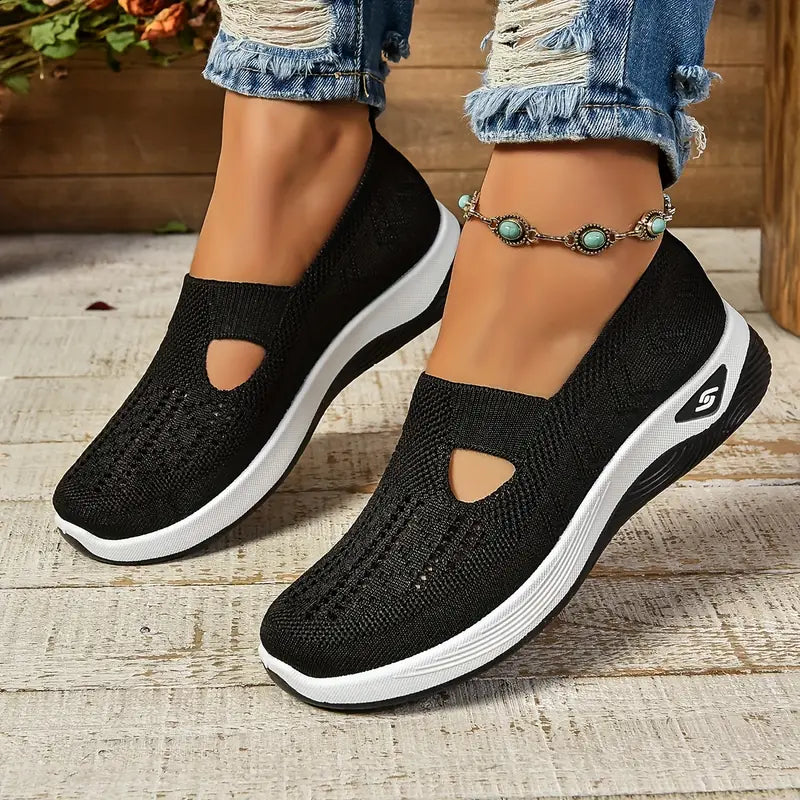 Isabella | Zapatillas Slip-On Mujer Punto Calado