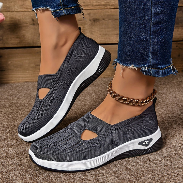 Isabella | Zapatillas Slip-On Mujer Punto Calado