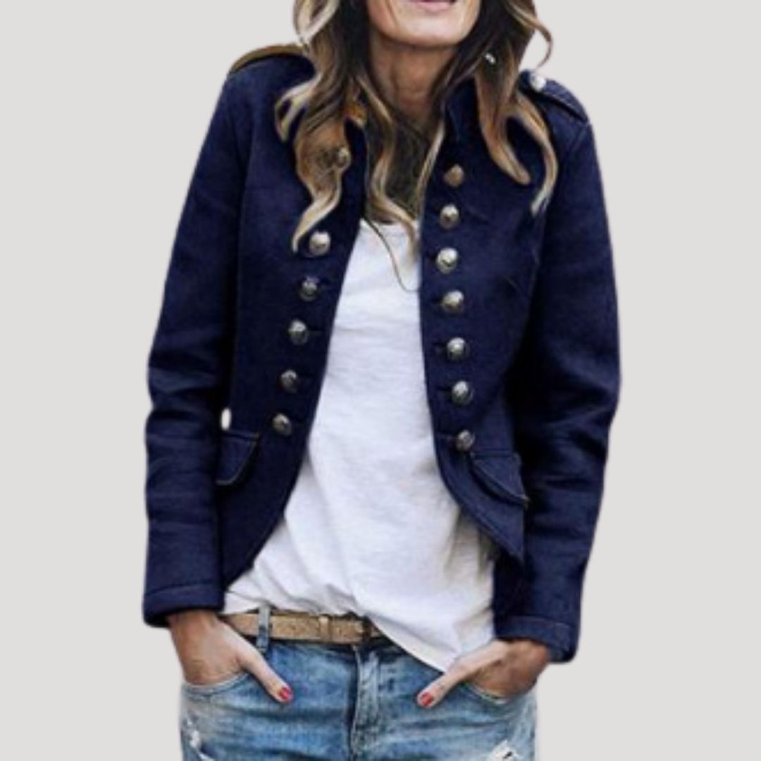 Lara | Chaqueta Militar Entallada Cruzada Mujer