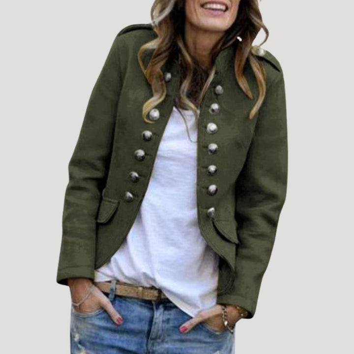 Lara | Chaqueta Militar Entallada Cruzada Mujer