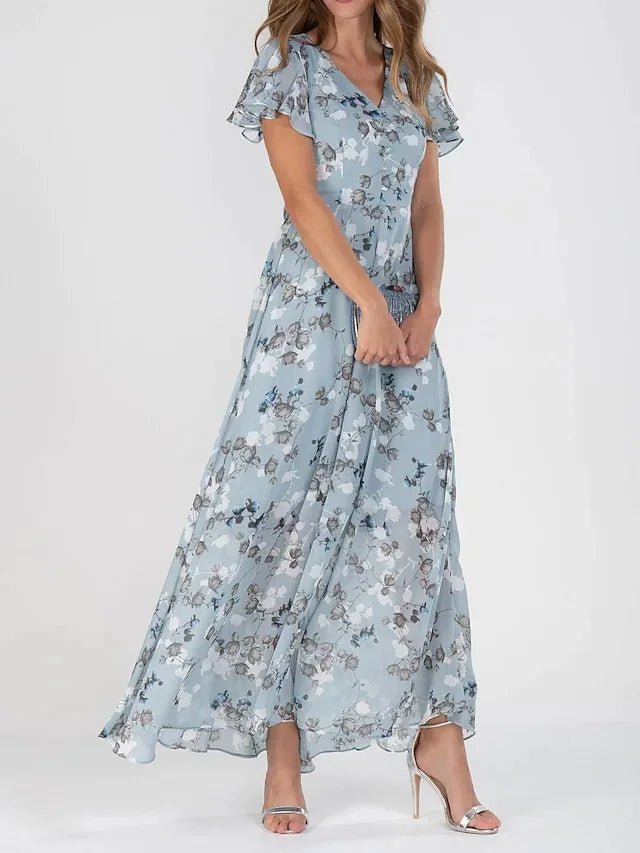 Lara | Vestido Maxi Mujer Manga Corta