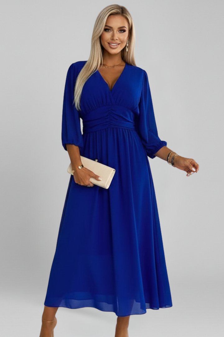 Lara | Vestido Midi Mujer Invitada Boda Gasa