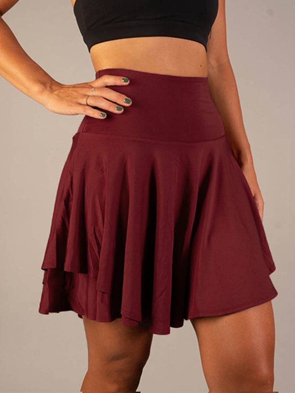 Leila | Falda Mini Plisada Mujer Azul