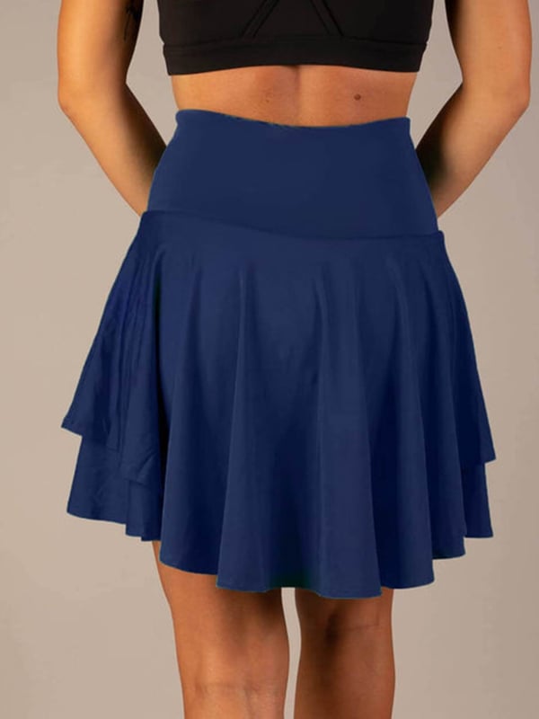 Leila | Falda Mini Plisada Mujer Azul