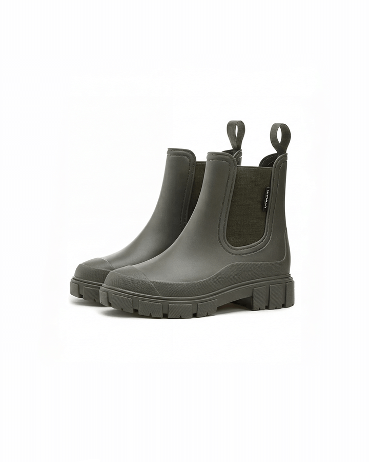 Luca | Botas de Lluvia de Goma con Suela Gruesa y Paneles Elásticos