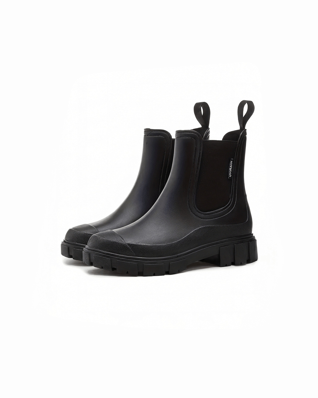 Luca | Botas de Lluvia de Goma con Suela Gruesa y Paneles Elásticos