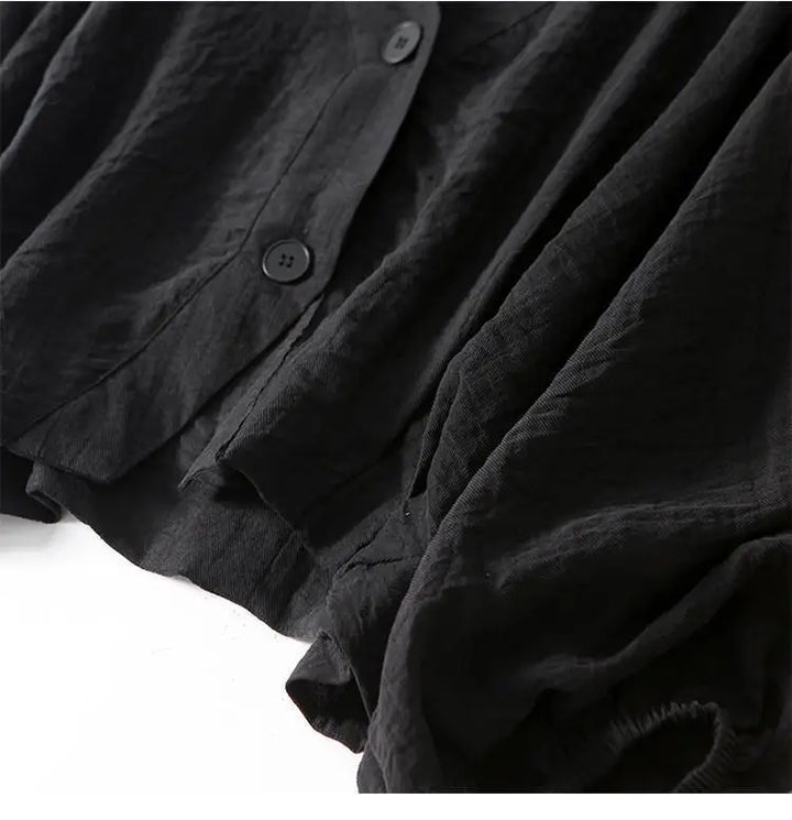 Lucía | Blusa Manga Larga Volantes Cuello V