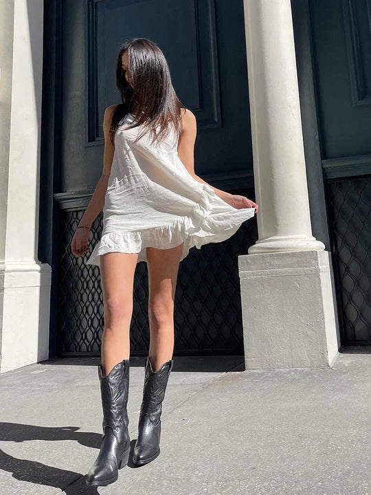 Lucía | Botas Cowboy Mujer Bordadas Metálicas