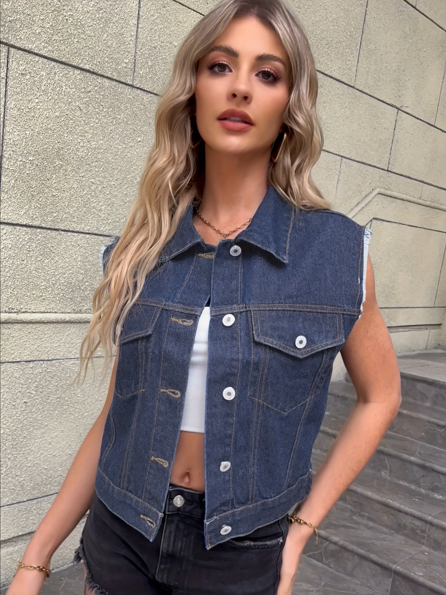 Lucía | Chaleco Vaquero Mujer Moda