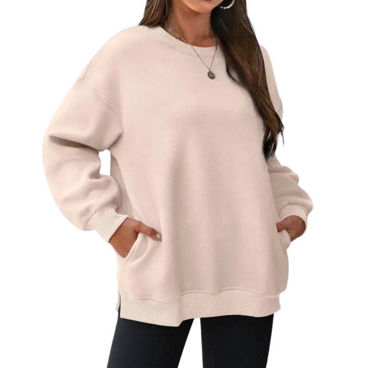 Lucía | Sudadera Oversize Manga Larga con Bolsillos