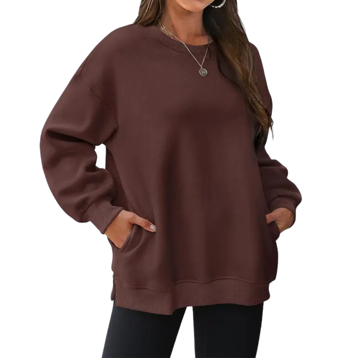 Lucía | Sudadera Oversize Manga Larga con Bolsillos