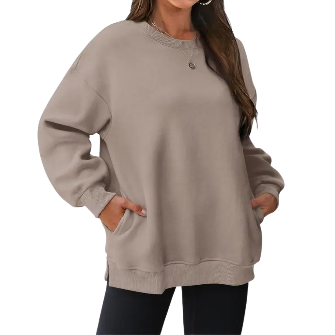 Lucía | Sudadera Oversize Manga Larga con Bolsillos