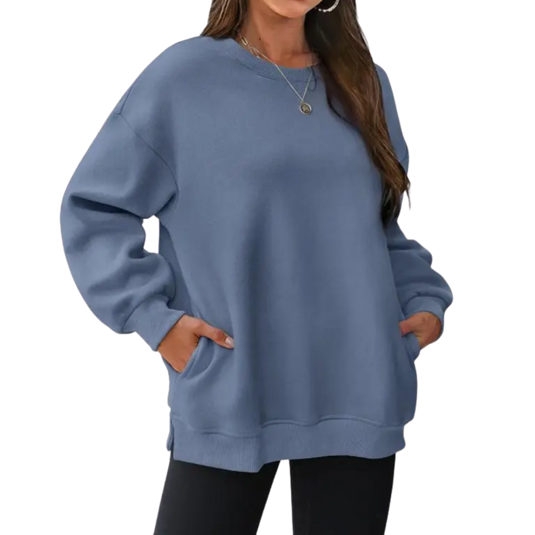 Lucía | Sudadera Oversize Manga Larga con Bolsillos