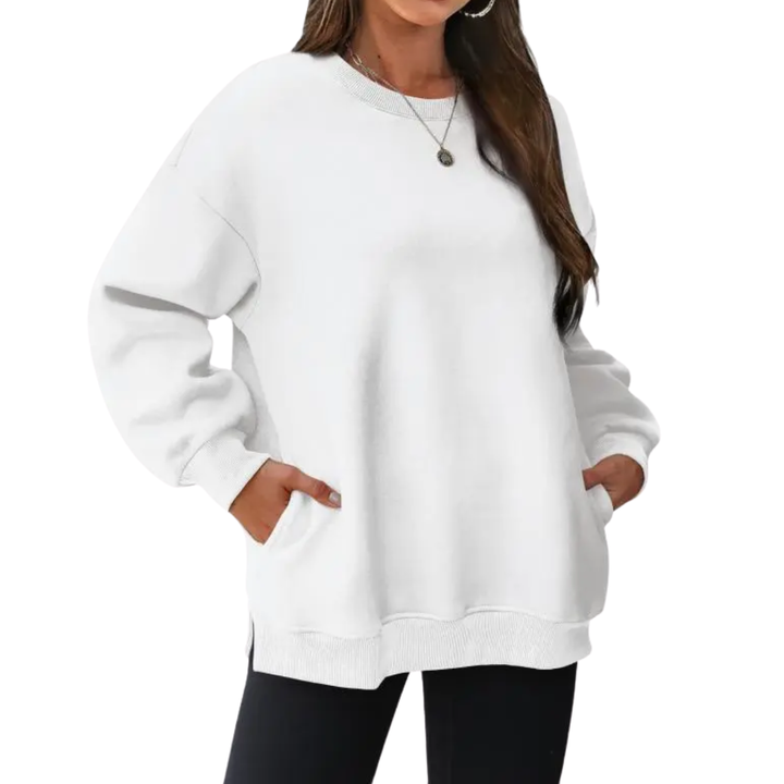 Lucía | Sudadera Oversize Manga Larga con Bolsillos