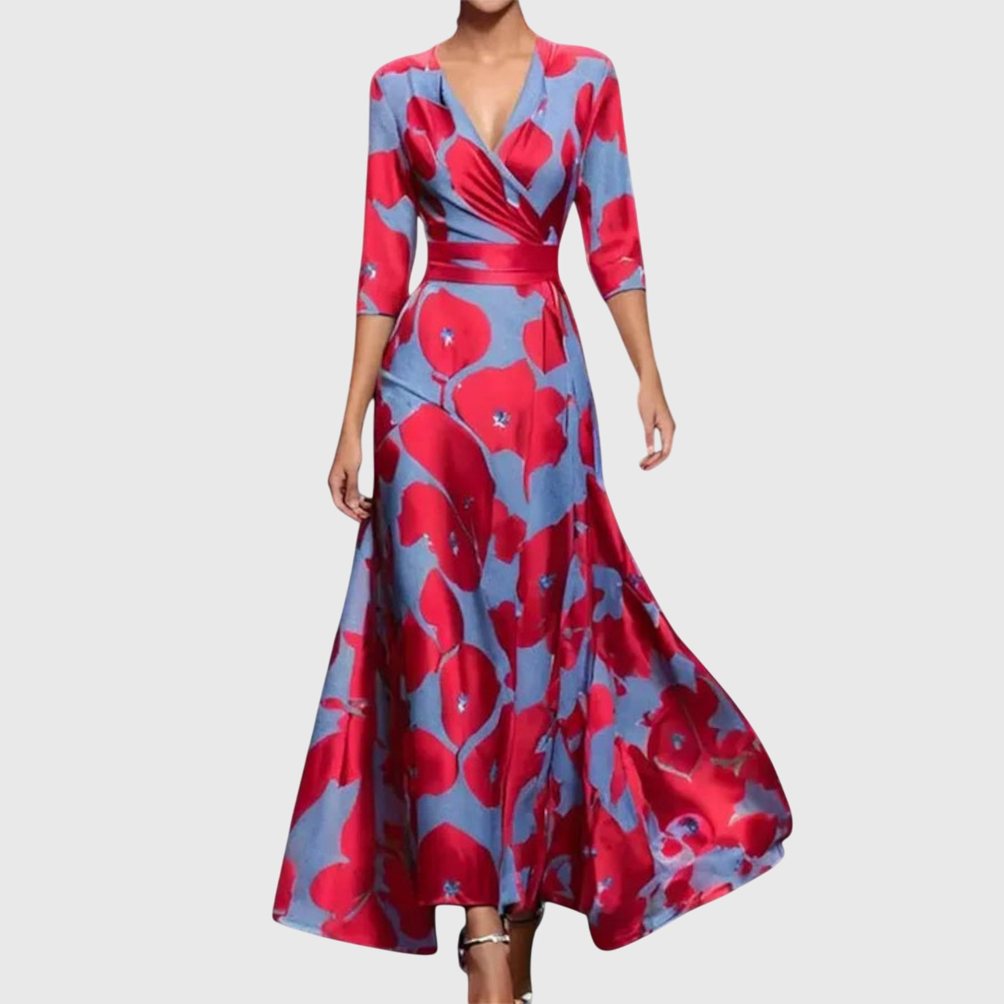 Lucía | Vestido Midi Mujer Cruzado Invitada