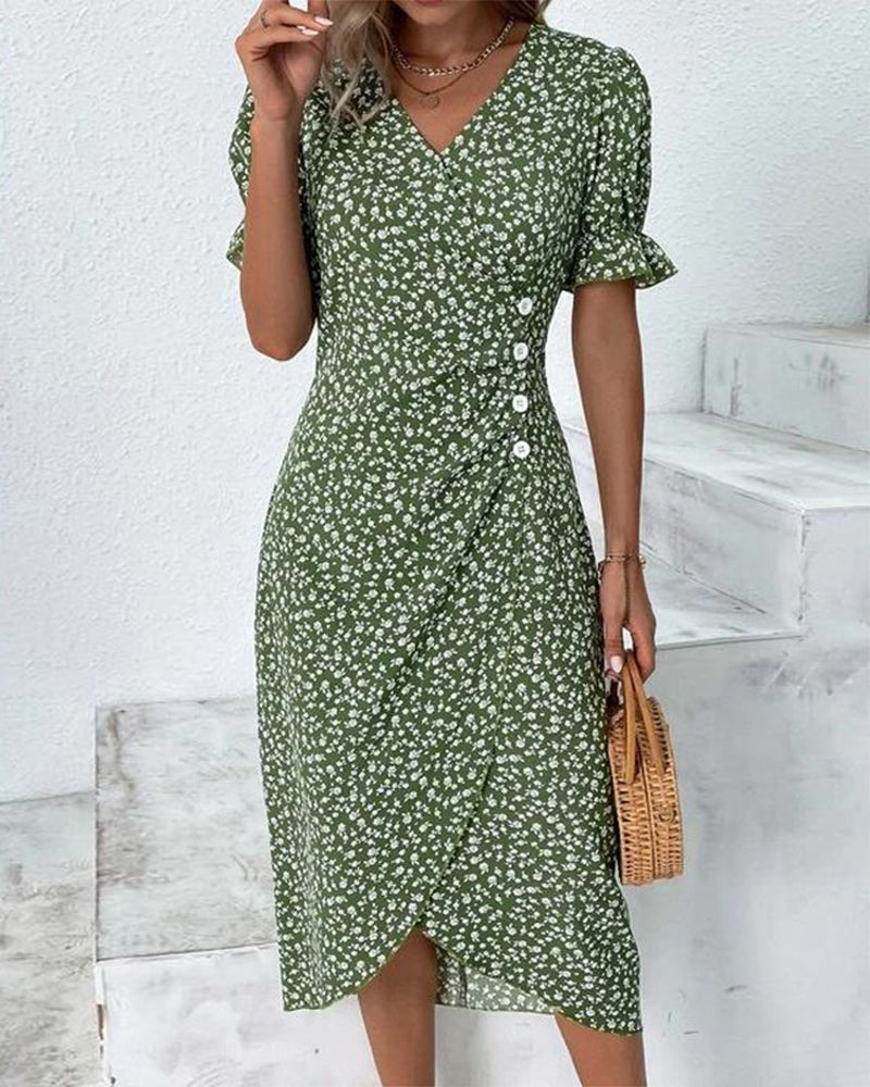 Lucía | Vestido Midi Mujer con Botones