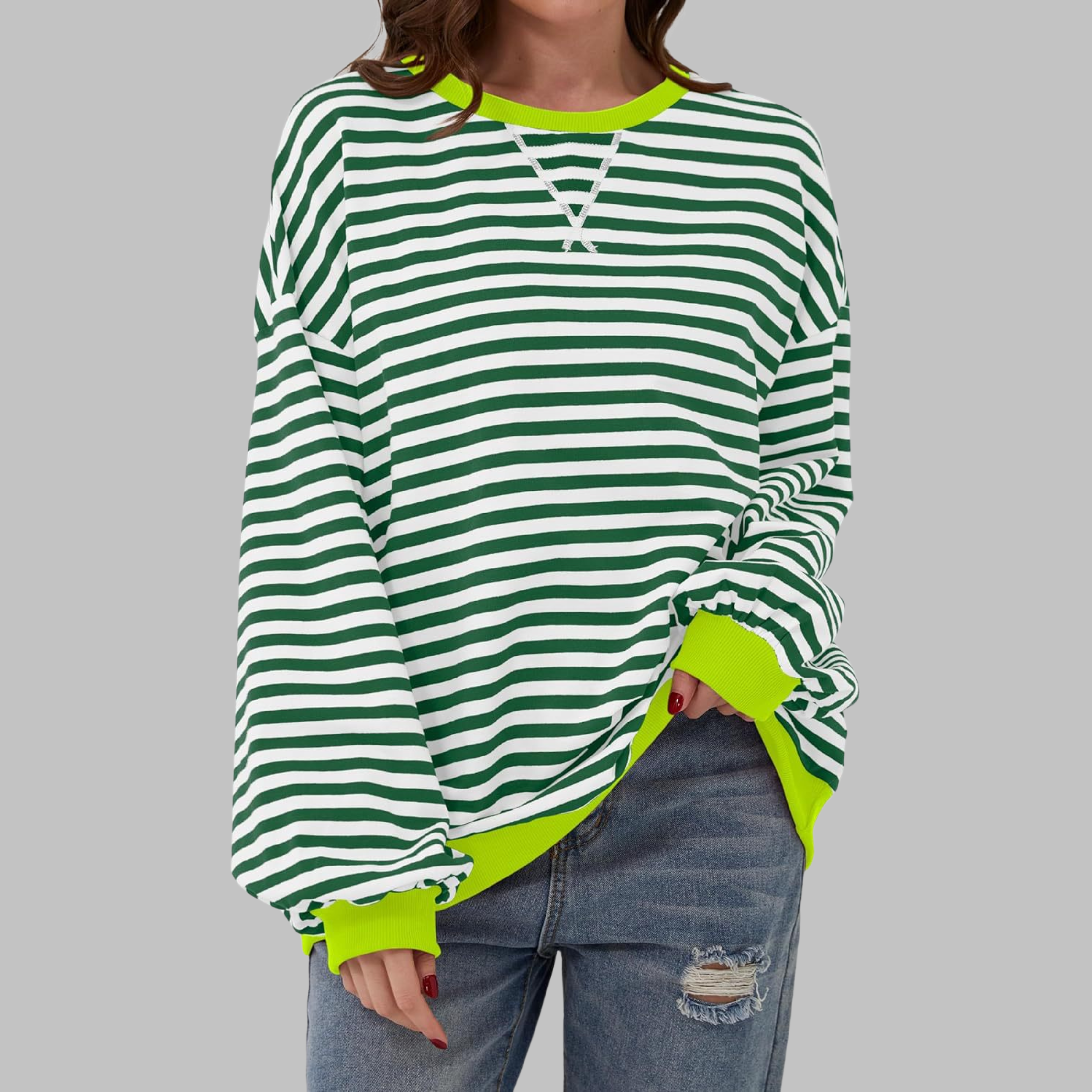 María | Sudadera Ropa Mujer Rayas Moda