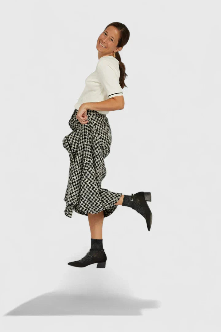 Marta | Mary Jane T-Strap Suede Flat