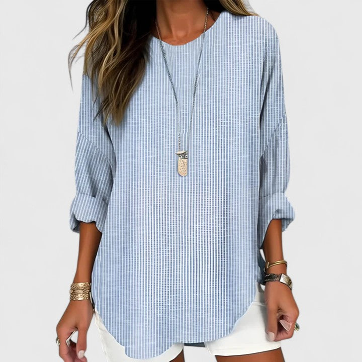 Natalia | Blusa Mujer Manga Larga Rayas