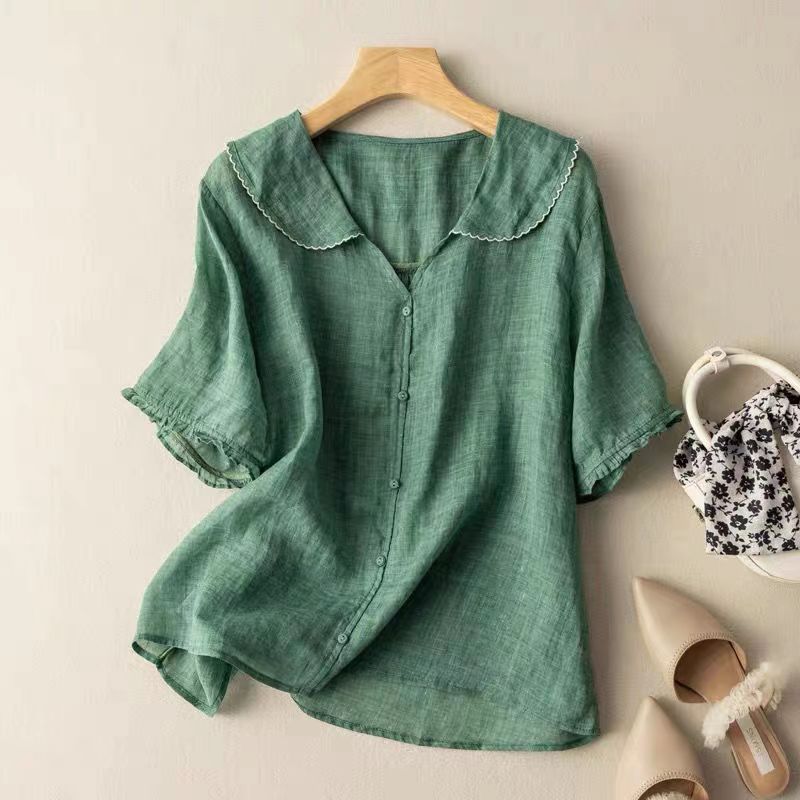 Nuria | Blusa Mujer Cuello Marinero Manga Corta