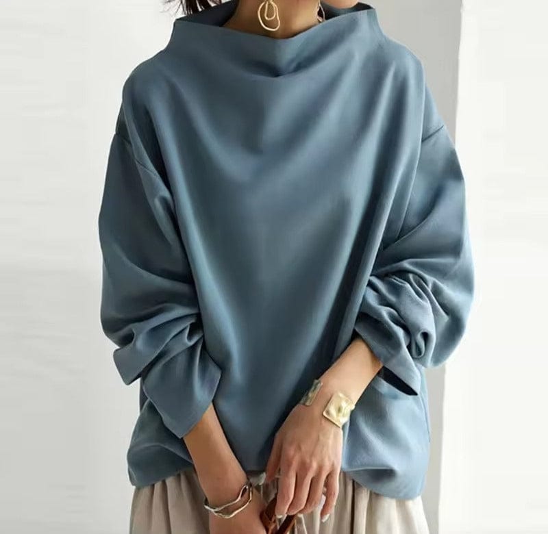 Paula | Blusa Cuello Caja Manga Larga Mujer