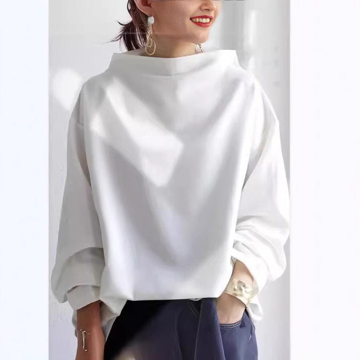 Paula | Blusa Cuello Caja Manga Larga Mujer