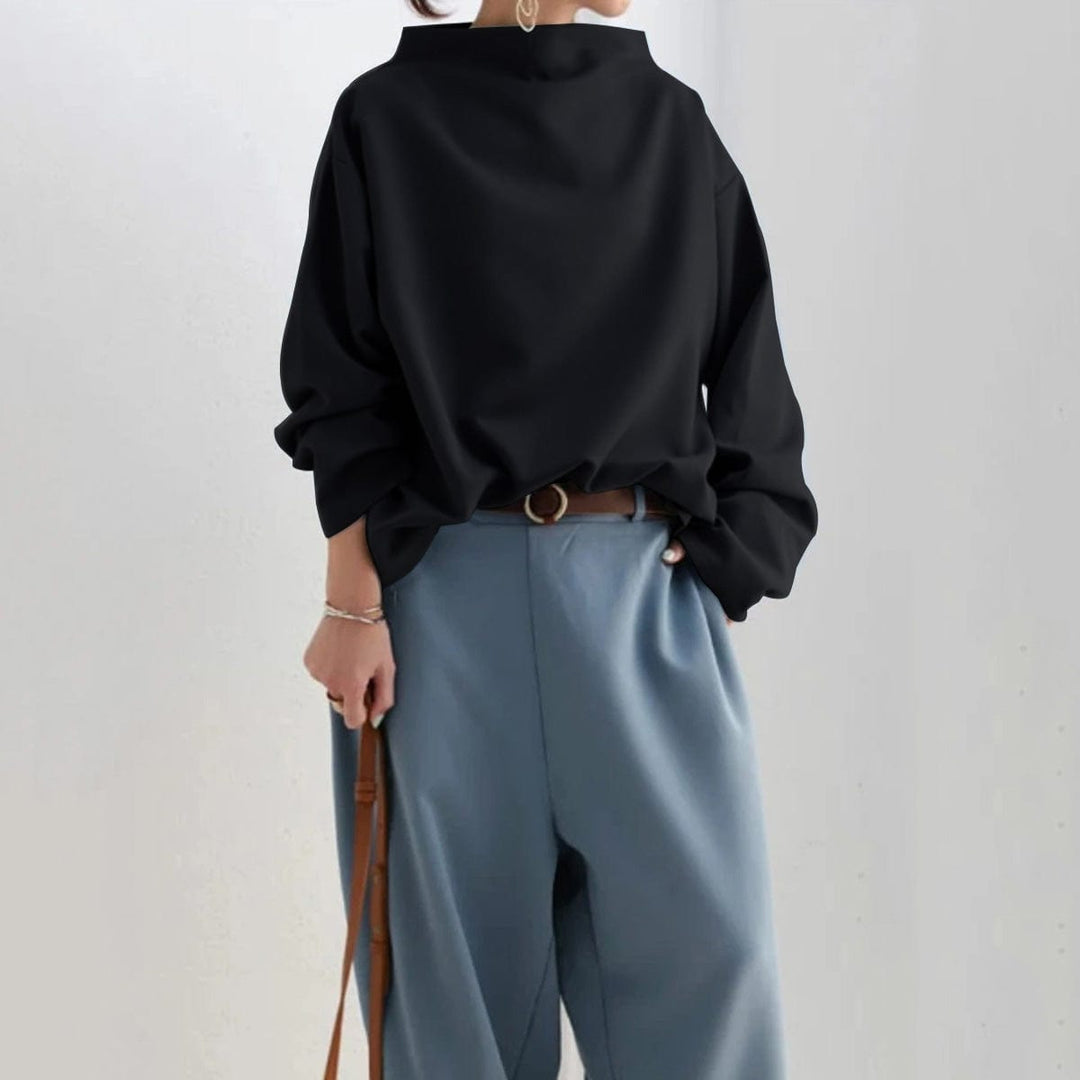 Paula | Blusa Cuello Caja Manga Larga Mujer