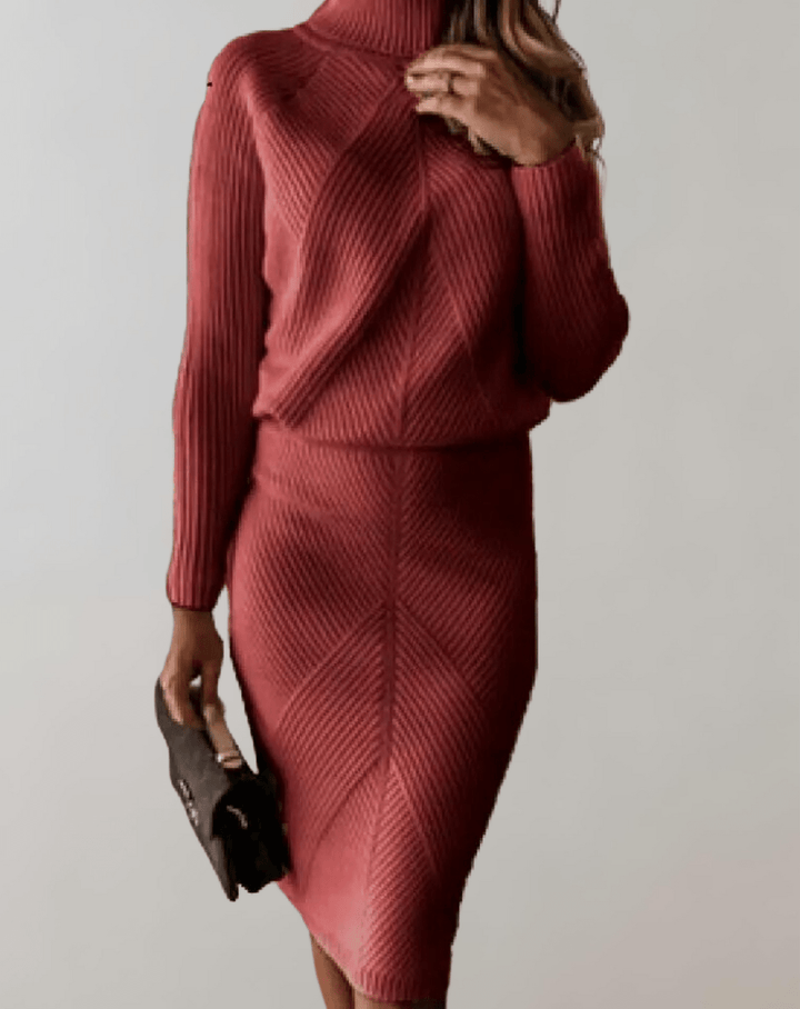Pilar | Conjunto Punto Mujer Cuello Alto Manga Larga
